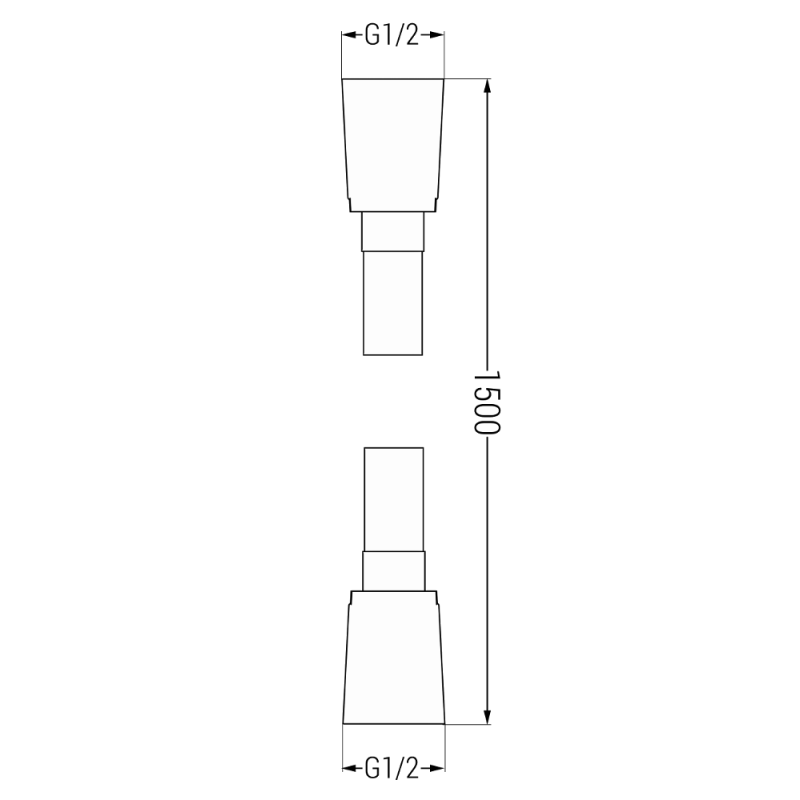 Mexen Uno Комплект за душ DR62 за вграждане, черен - 71435DR62-70