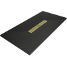Правоъгълно корито Mexen Toro SMC 180 x 70 cm, черно, златен капак - 43707018-G