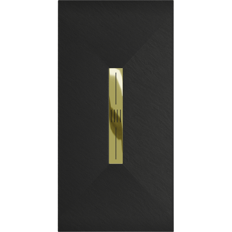 Mexen Toro правоъгълна душ кабина SMC 200 x 70 см, черна, златиста капачка - 43707020-G