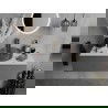 Mexen Aura стъклена мивка за плот 39 x 39 см, черна - 24013970