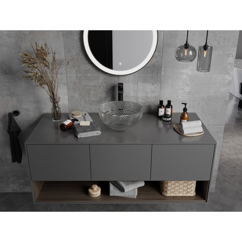 Mexen Dora стъклена мивка за плот 34 x 34 см, прозрачна - 24113400