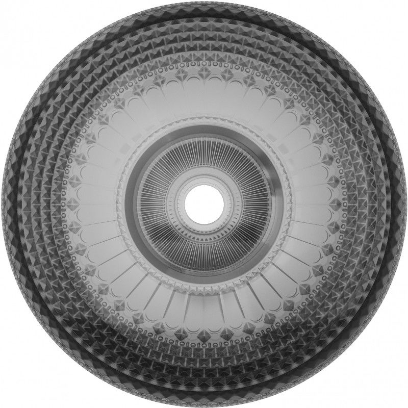 Mexen Heba стъклена мивка за монтаж върху плот 45 x 45 см, черна - 24064570