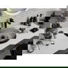 Mexen Heba стъклена мивка за монтаж на плот 45 x 45 см, черна - 24064570