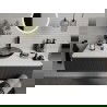 Mexen Heba стъклена мивка за монтаж на плот 45 x 45 см, черна - 24064570