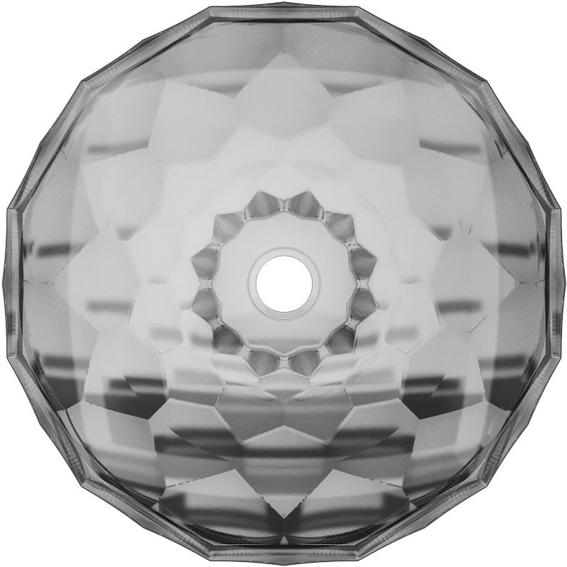 Mexen Inga стъклена мивка за баня 44 x 44 cm, черна - 24074470