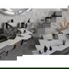 Mexen Inga стъклена умивалник за поставяне на маса 44 x 44 см, черен - 24074470
