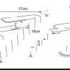 Mexen Alfa DF62 душовий комплект, білій/хром - 745704DF62-02