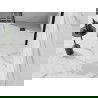 Mexen Stone+ композитен квадратен душ 80 x 80 см, бял, черен капак - 44108080-B