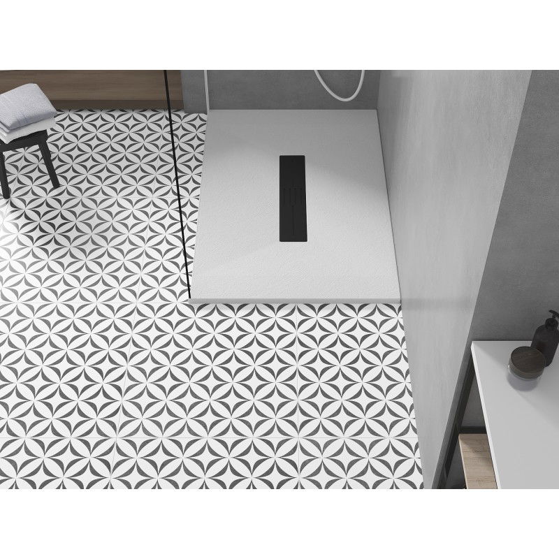 Mexen Toro правоъгълна душ кабина SMC 120 x 70 см, бяла, черен капак - 43107012-B