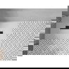 Мексен Торо правоъгълен поддушник SMC 140 x 70 см, бял, черна маска - 43107014-B