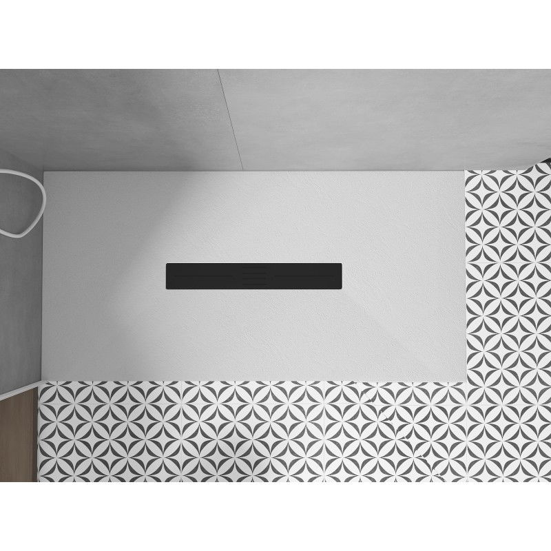 Mexen Toro правоъгълна душ кабина SMC 160 x 70 см, бял, черен капак - 43107016-B