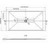 Mexen Toro правоъгълен душ кабина SMC 180 x 70 см, бял, черна маска - 43107018-B