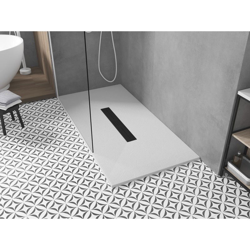 Mexen Toro правоъгълна душ кабина SMC 200 x 80 cm, бяла, черна маска - 43108020-B