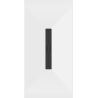 Ректангуларен поддушник Mexen Toro SMC 170 x 80 cm, бял, черно покривало - 43108017-B