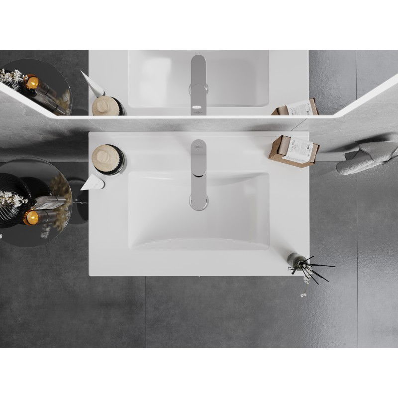 Mexen Atena мивка вградена в плот 71 x 46 см, бяла - 25017000