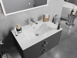 Mexen Atena умивалник за вграждане в плот 76 x 46 см, бял - 25017500