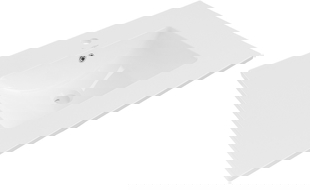 Mexen Atena умивалник за вграждане в плот 76 x 46 см, бял - 25017500