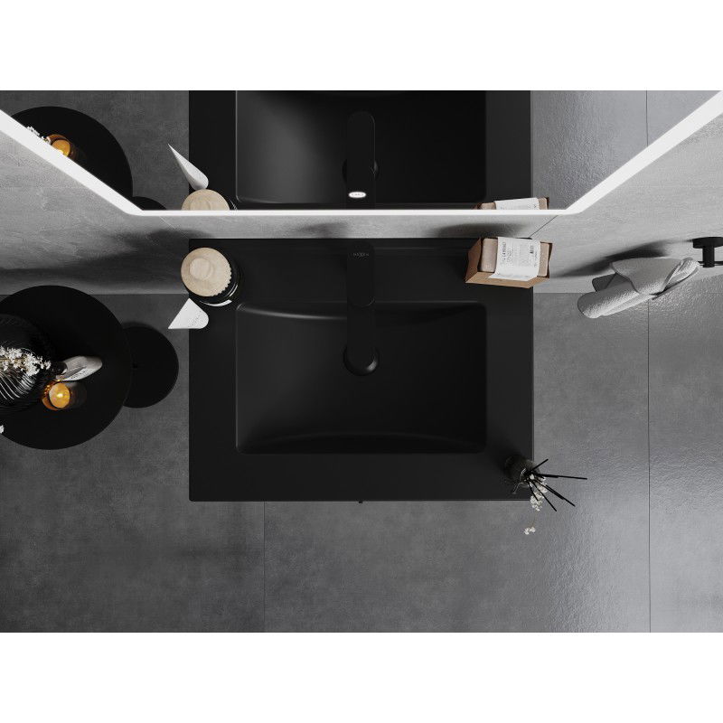 Mexen Atena мивка вградена в плот 61 x 46 см, черна мат - 25016070
