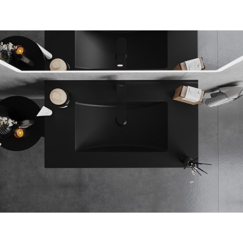 Mexen Atena мивка вградена в плот 81 x 46 см, черен мат - 25018070