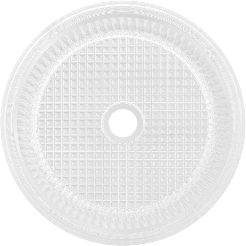 Mexen Lira стъклена мивка за плот 37 x 37 см, прозрачна - 24053700