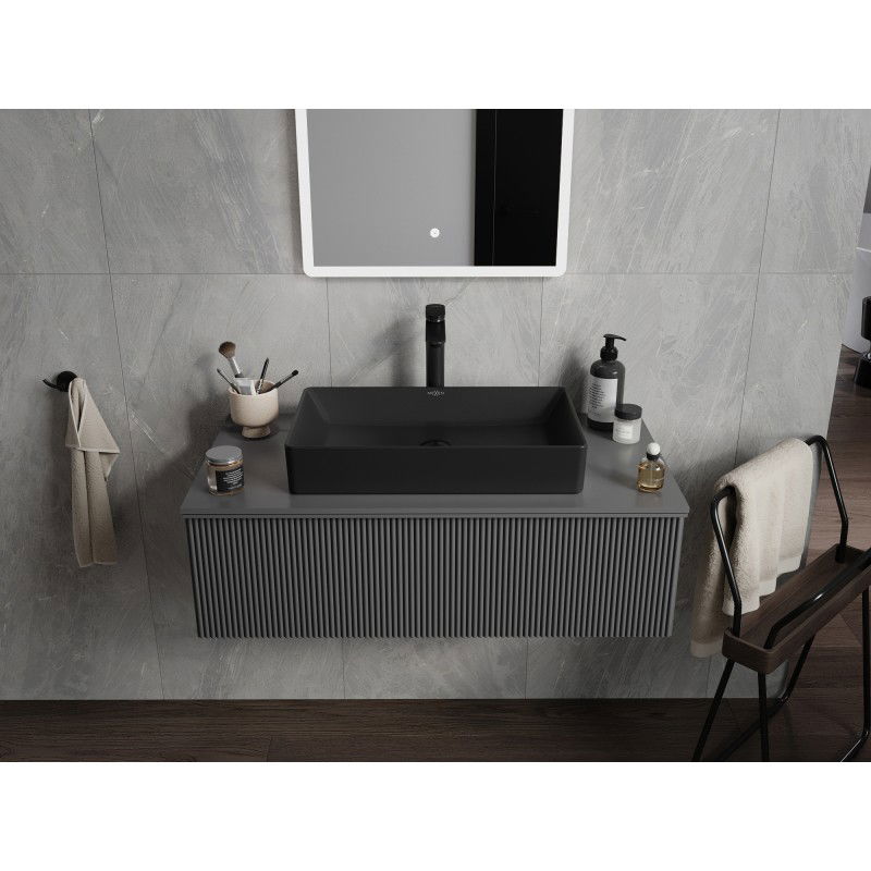 Mexen Nadia мивка за над плот 62 x 35 cm, черна мат - 21616085