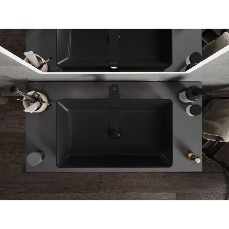 Mexen Nadia мивка за над плот 62 x 35 cm, черна мат - 21616085