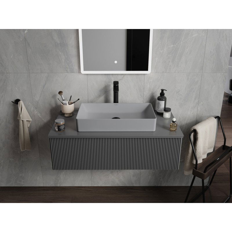 Mexen Nadia плотова мивка 62 x 35 см, светлосива матова - 21616061