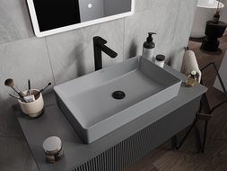 Mexen Nadia плотова мивка 62 x 35 см, светлосива матова - 21616061