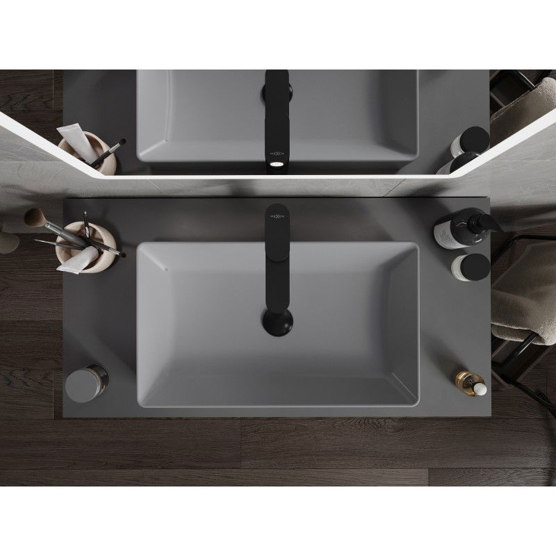 Mexen Nadia плотова мивка 62 x 35 см, светлосива матова - 21616061