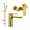 Mexen Alfa DF02 комплект за душ, златен - 745704DF02-50