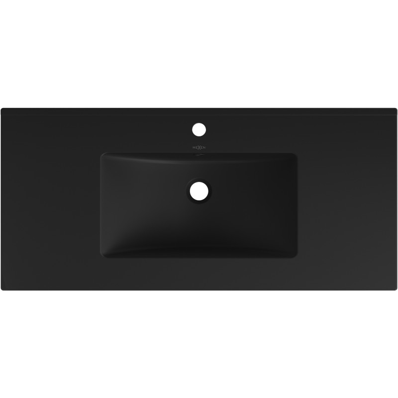 Mexen Atena мивка вградена в плота 101 x 46 см, черен мат - 25011070