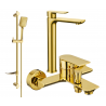 Mexen Alfa DF62 комплект за вана, златен - 745713DF62-50
