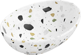 Mexen Elza плотова мивка 40 x 33 см, бял теразо камък - 21014083