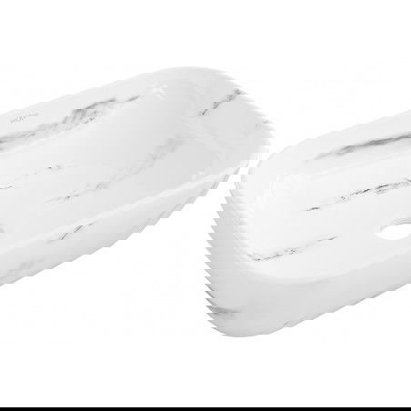 Mexen Rita надплотна мивка 45 x 32 см, бял камък - 21084582