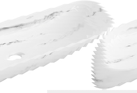 Mexen Rita надплотна мивка 45 x 32 см, бял камък - 21084582