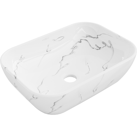 Mexen Rita мивка за плот 45 x 32 см, бял камък - 21084583