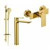 Mexen Alfa DQ40 душ комплект, златен - 745714DQ40-50