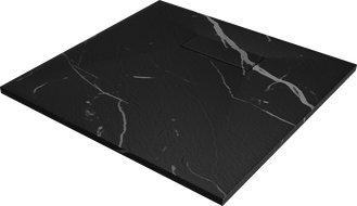 Mexen Hugo квадратен душ поддон SMC 90 x 90 см, черен камък - 42759090