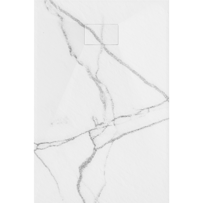 Mexen Hugo правоъгълно корито SMC 100 x 80 cm, бял камък - 42158010