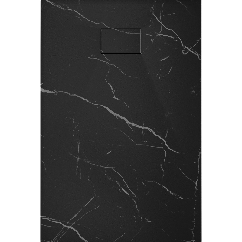 Mexen Hugo правоъгълен душ кабина SMC 100 x 80 см, черен камък - 42758010