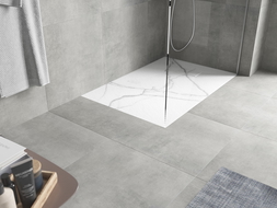 Mexen Hugo правоъгълен поддушник SMC 120 x 80 cm, бял камък - 42158012