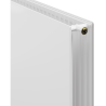 Плосък хигиенен радиатор Mexen CVHF20, 600 x 1100 mm, долно свързване, 1104 W, бял - W620HF-060-110-00
