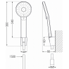 Mexen Alfa R40 комплект за вана, хром - 745713R40-00