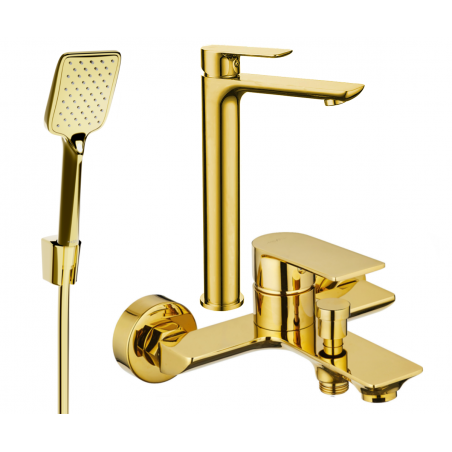 Mexen Alfa R62 комплект за вана, златен - 745713R62-50