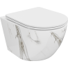Mexen Lena WC купа Rimless със забавено падане Slim, дуропласт, бял камък - 30224094