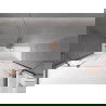 Mexen Velar Duo двукрилен плъзгащ се екран за вана 190 x 150 cm, прозрачен, розово злато - 896-190-000-02-60