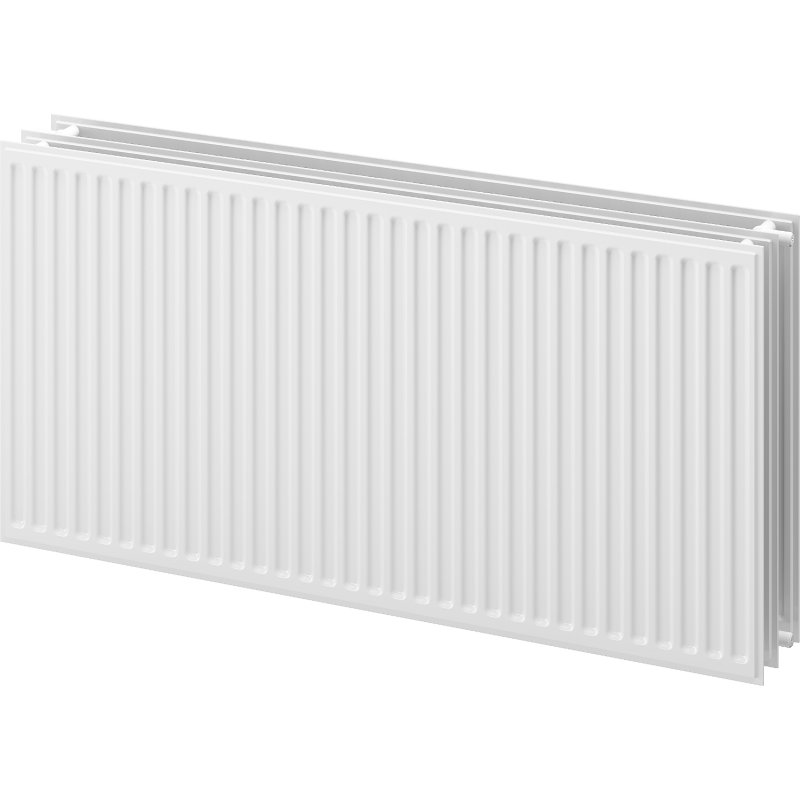 Mexen CH30 хигиеничен панелен радиатор 600 x 1400 mm, странично свързване, 2112 W, бял - W430H-060-140-00
