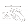 Mexen Aries R77 комплект за вана, хром - 744803R77-00