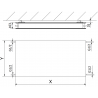 Mexen CHF20 Hygiene Flat панелен радиатор 500 x 1600 мм, странично свързване, 1380 W, бял - W420HF-050-160-00