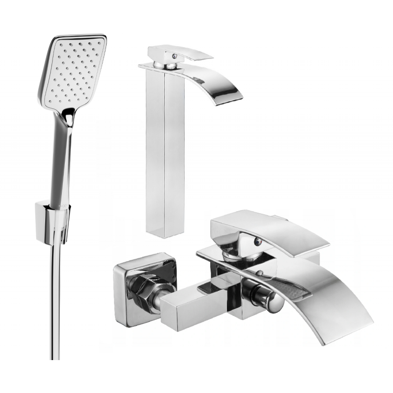 Mexen Aries R62 комплект за вана, хром - 744813R62-00